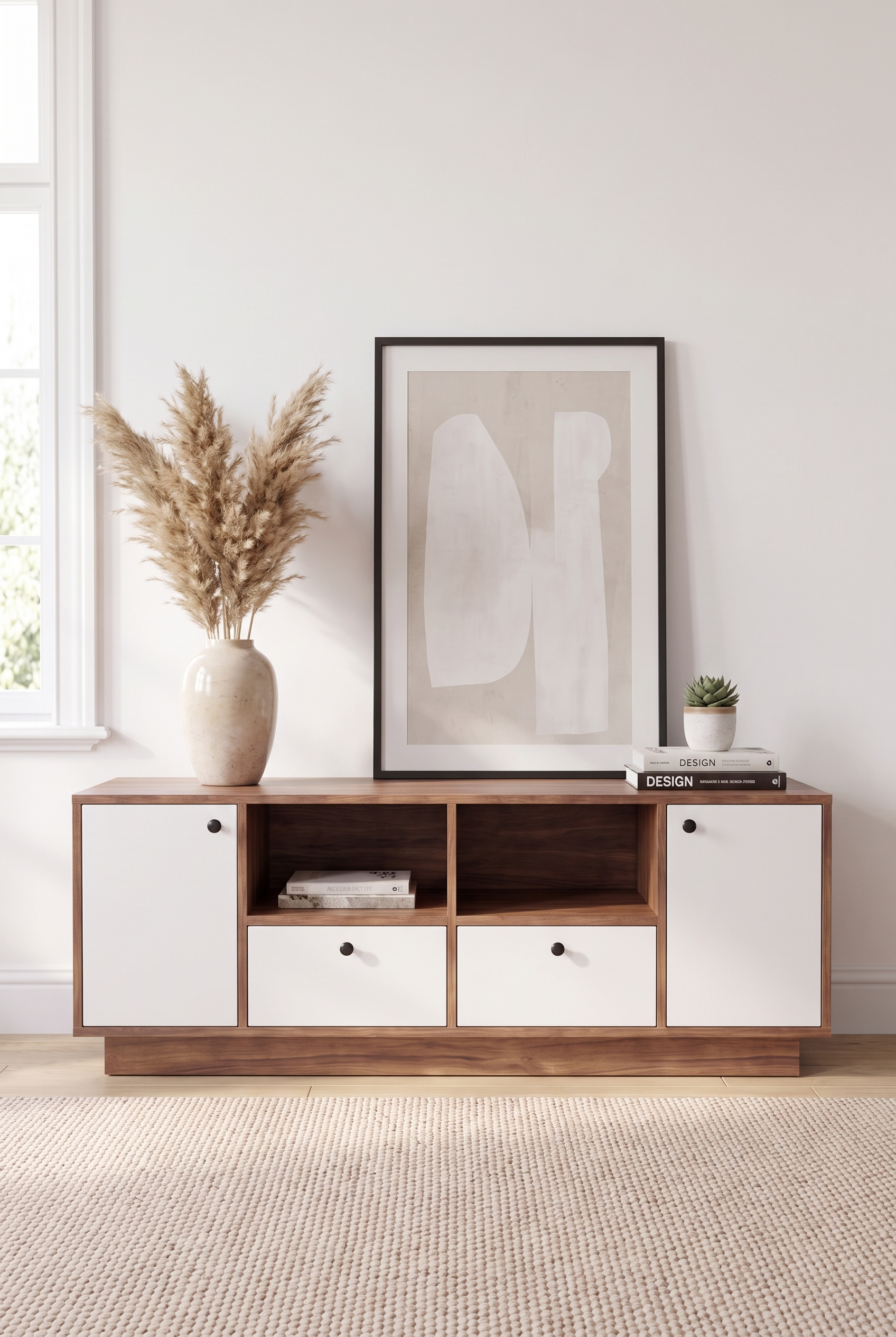 TV Unit  BT11-WB - ترابيزه تلفزيون مودرن