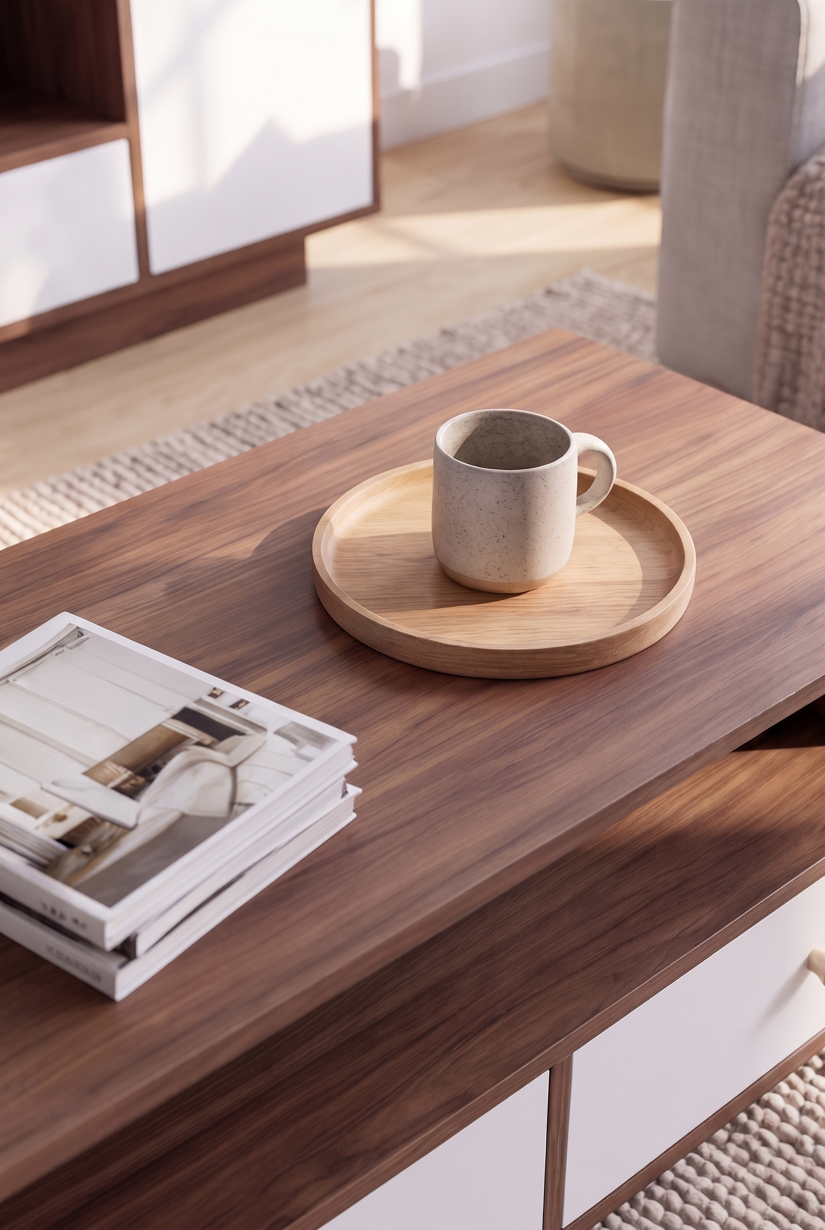 TV Unit & Coffee Table Set  BT11 SET-WB - ترابيزة تليفزيون مع ترابيزة قهوة
