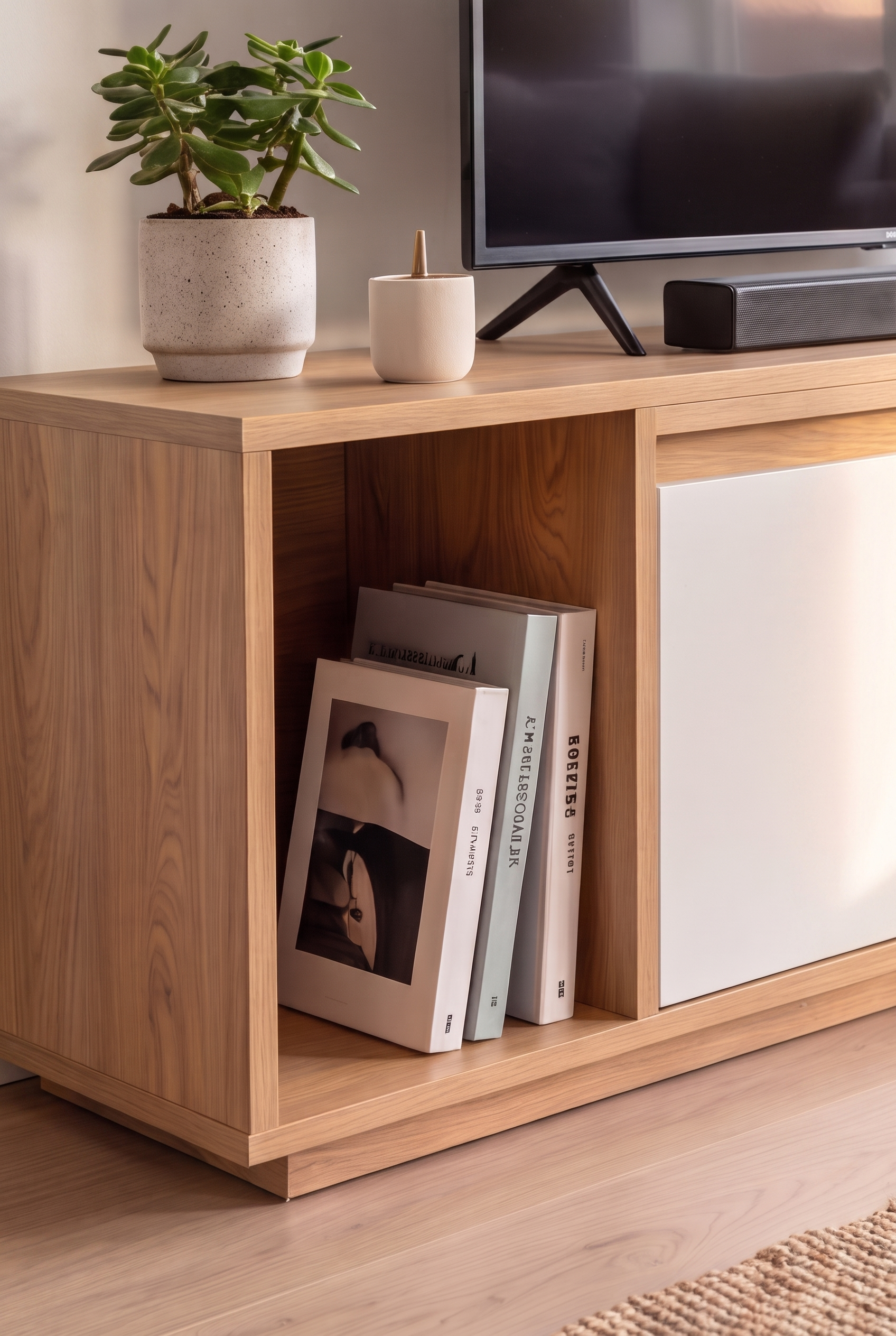 TV Unit & Coffee Table Set  BT14 SET-WN - ترابيزة تليفزيون مع ترابيزة قهوة