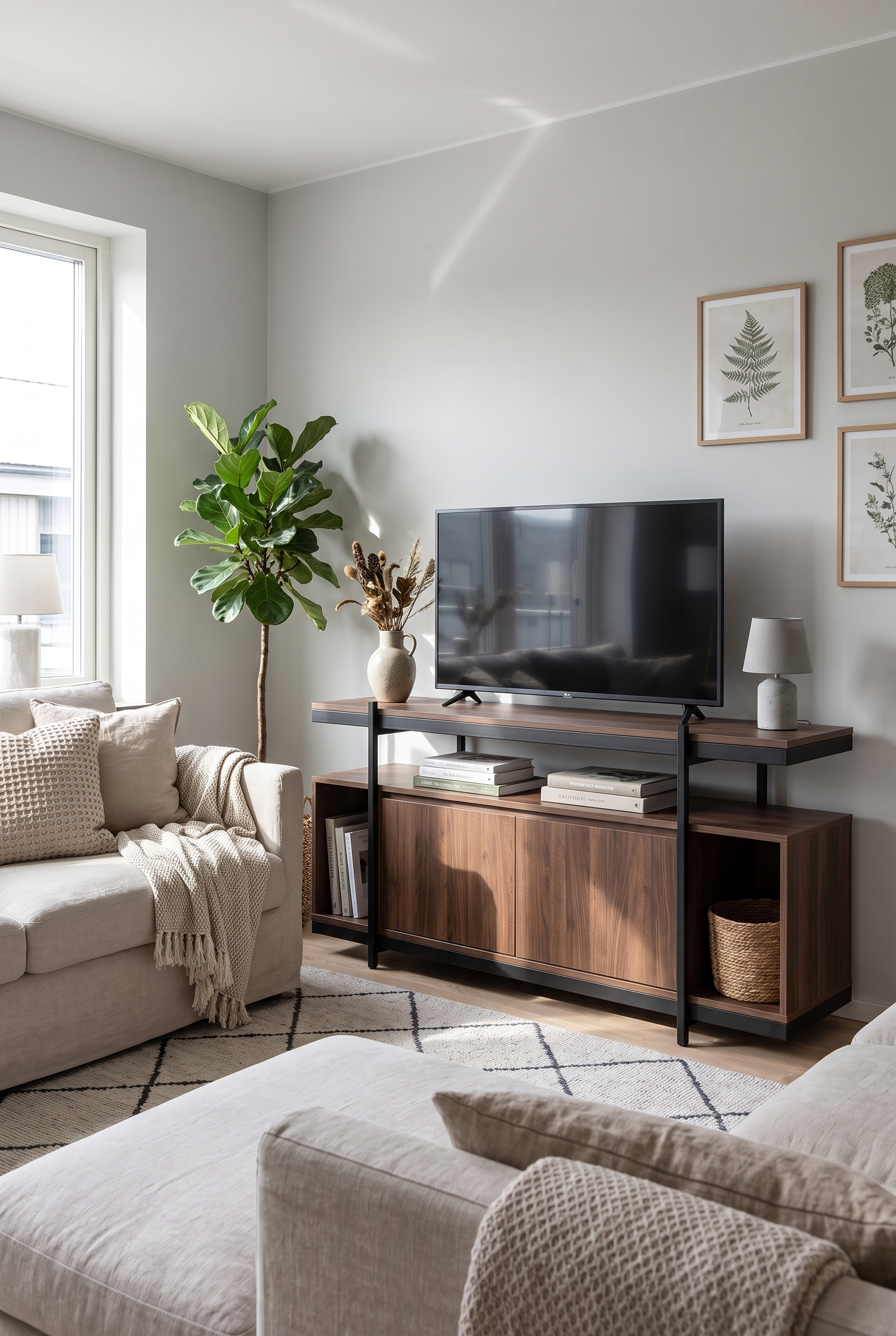 TV Unit  MDS 3S-BB - ترابيزه تلفزيون مودرن
