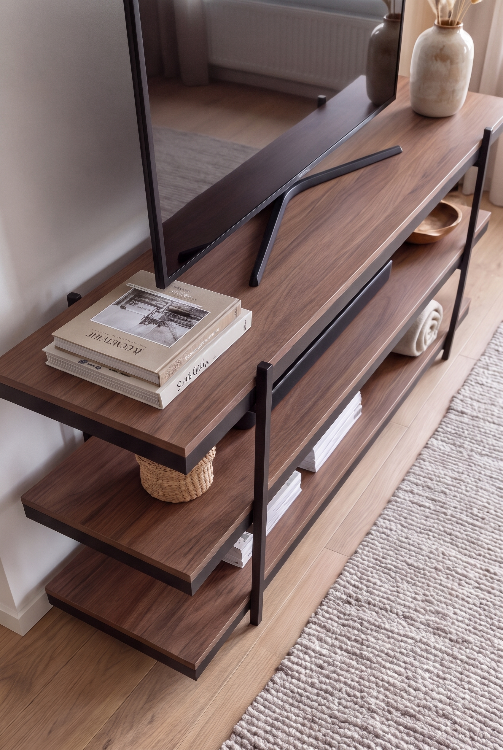 TV Unit  MDS 3-BB - ترابيزه تلفزيون مودرن