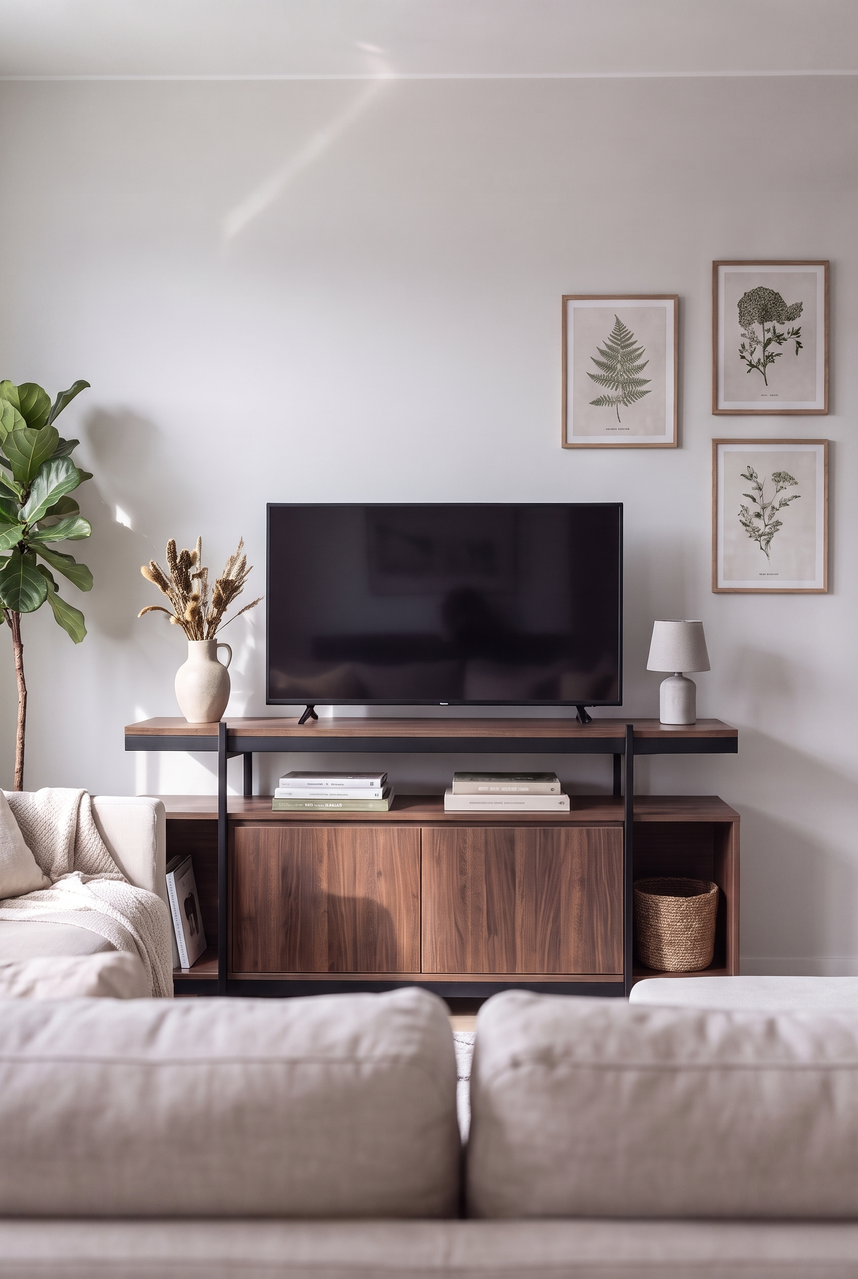 TV Unit  MDS 3S-BB - ترابيزه تلفزيون مودرن