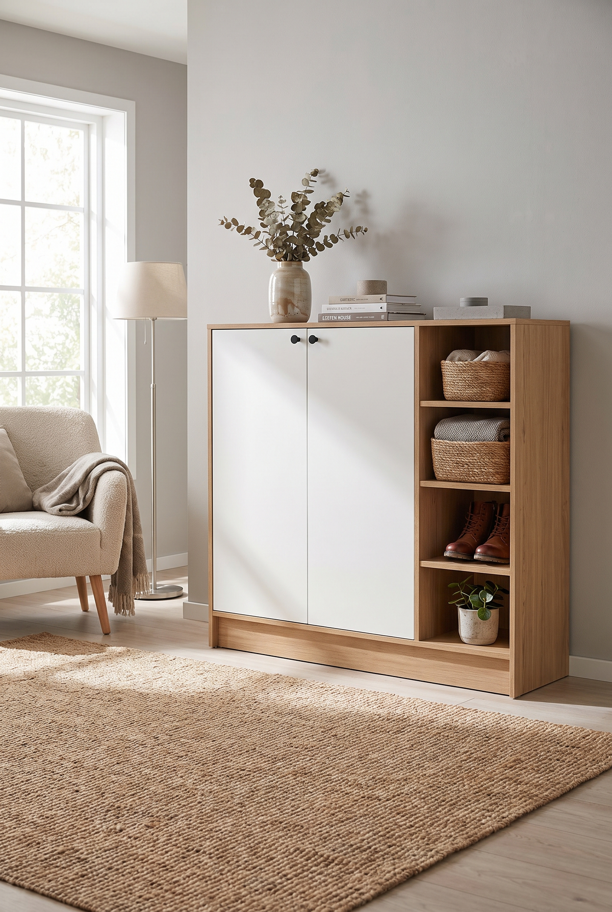 Block Shoe Cabinet SC6-BL- جزامة مودرن