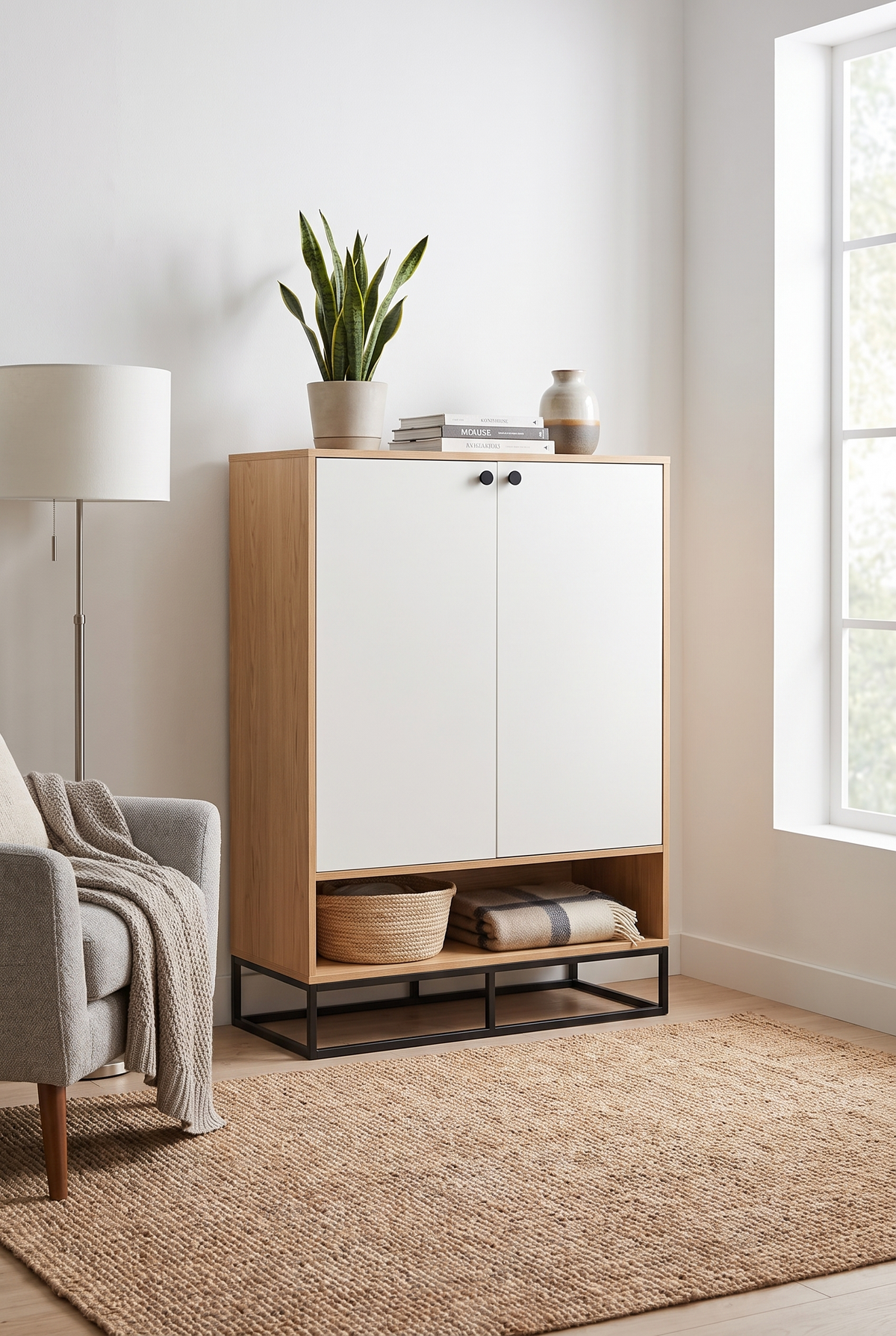 Shoe Cabinet SC9-WN جزامه موديرن