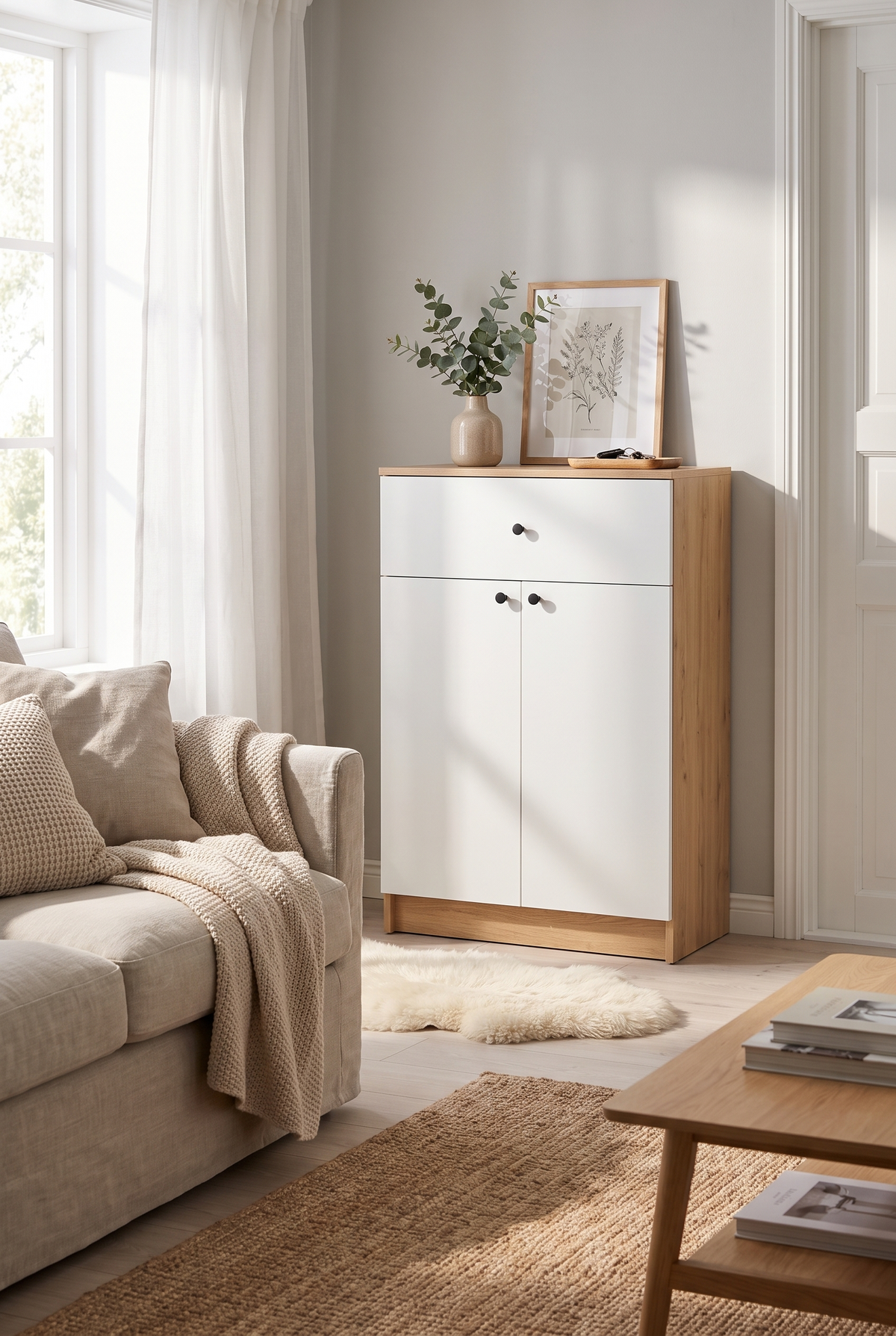 Shoe Cabinet SC10-WN جزامه موديرن