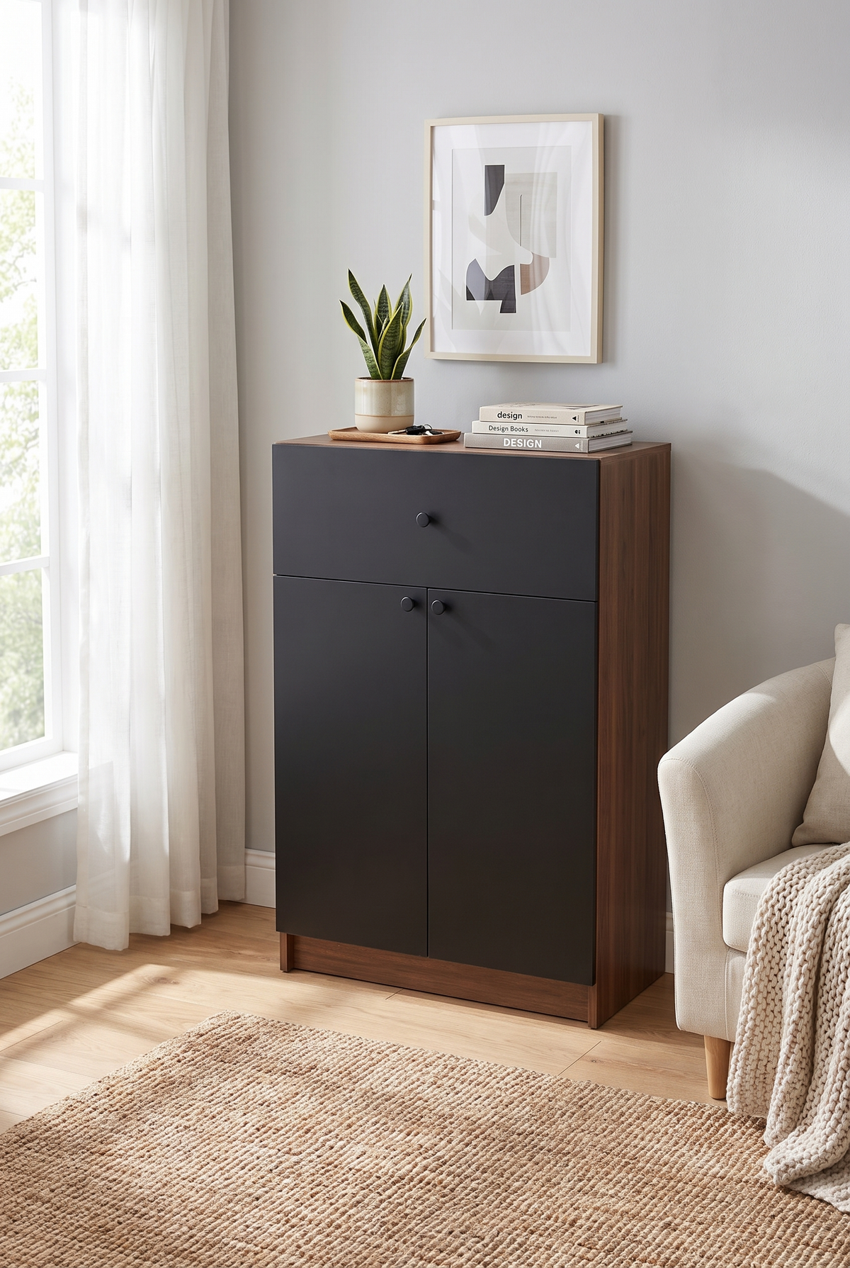 Shoe Cabinet SC10-BL جزامه موديرن