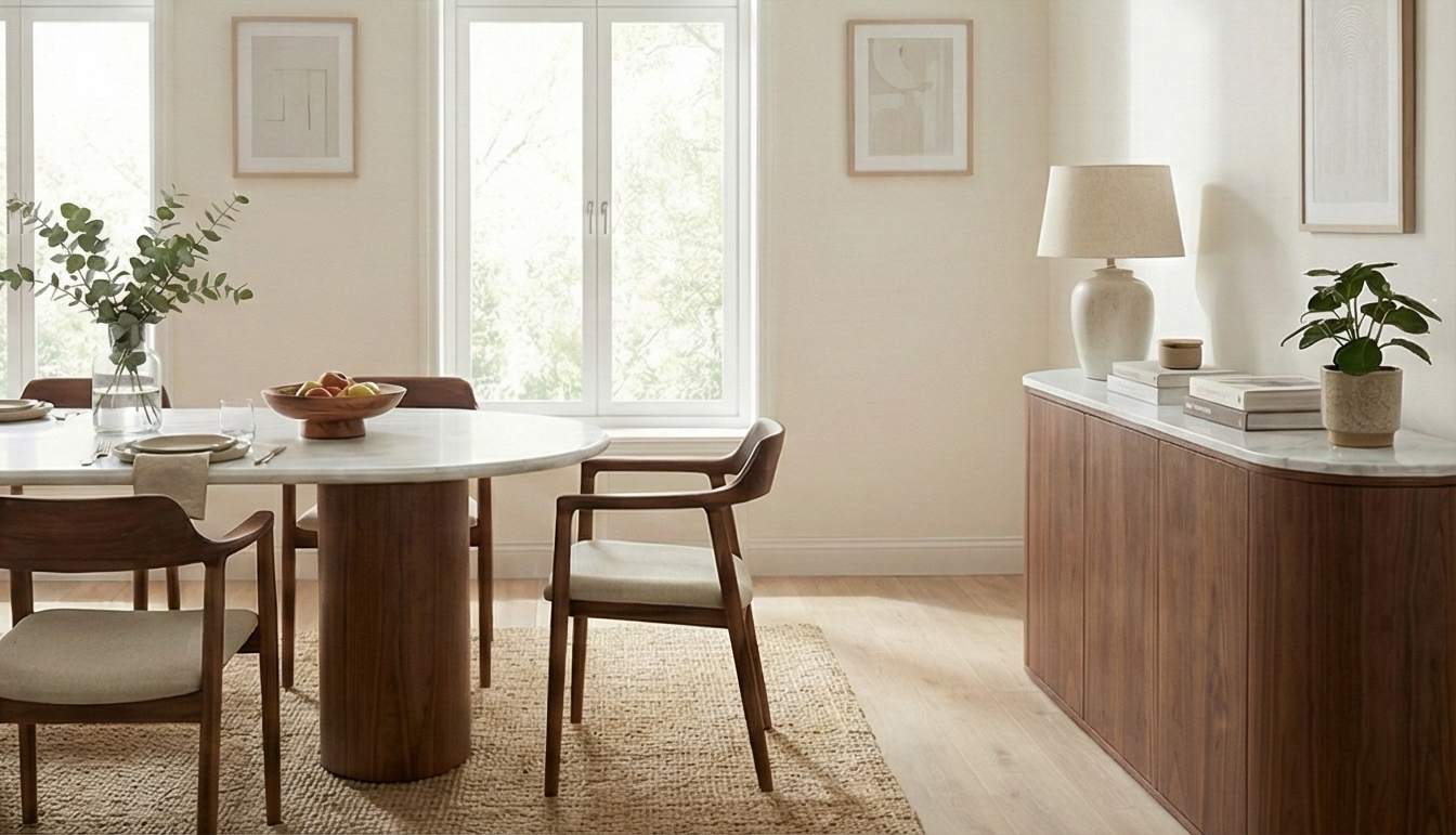 Nelly Dinning Room Set غرفه سفره مودرن نيللي 6 كراسي