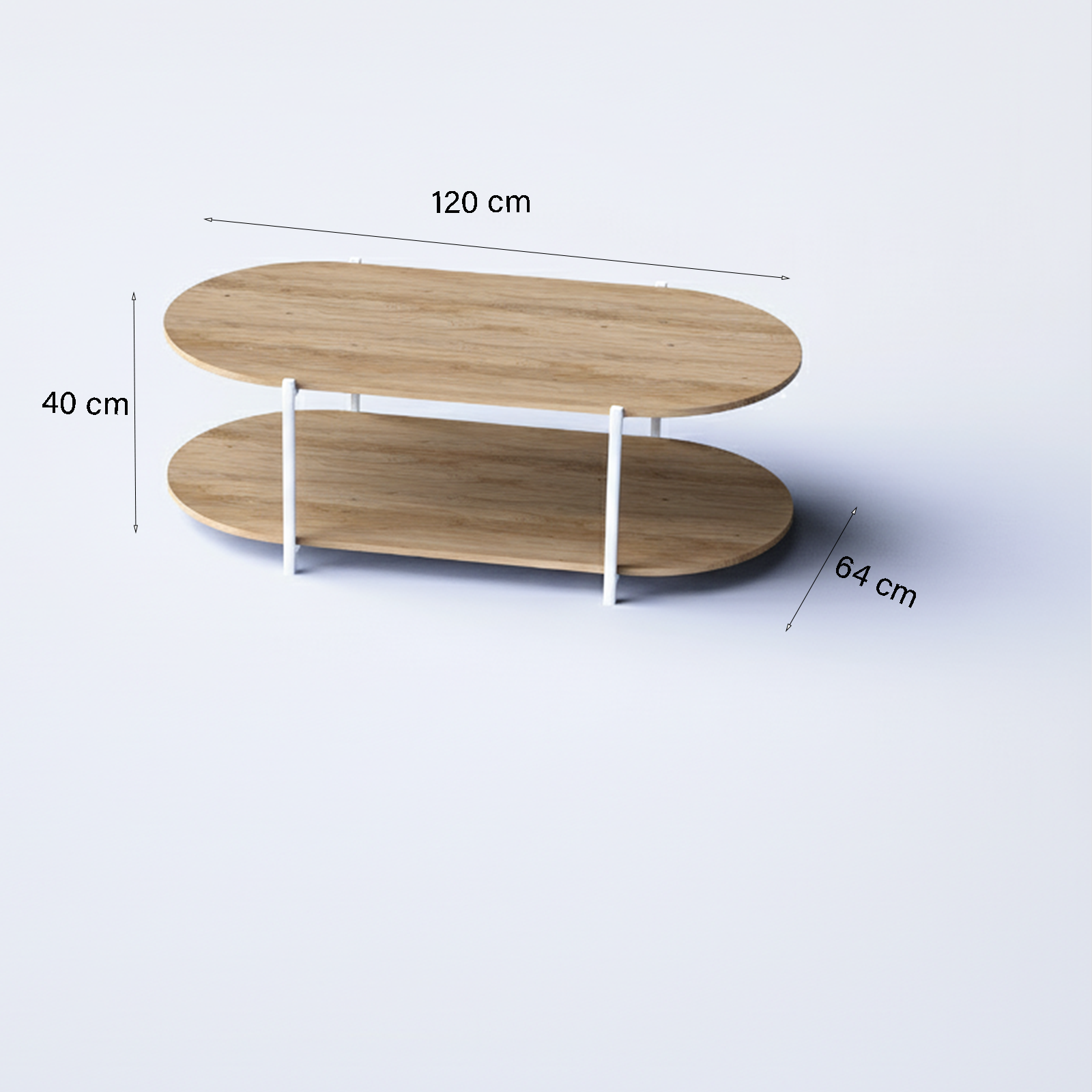 Urban Oval Duo Table UODT-WN